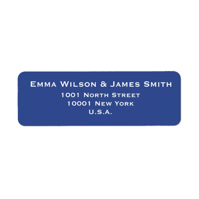 Nautical Personalised Return Address Labels (Front)