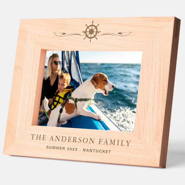 Nautical Personalised wooden picture frame (Creator Uploaded)