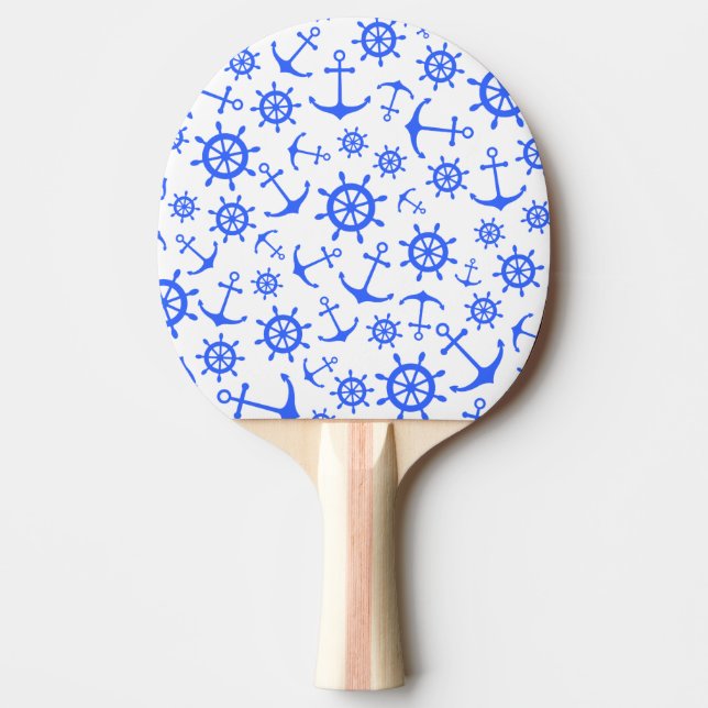Nautical Ping Pong Paddle (Front)