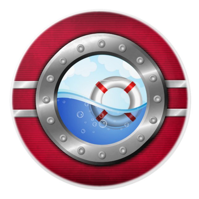 Nautical Porthole Drawer Knobs (Front)