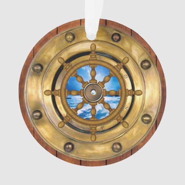 Nautical Porthole  Ornament (Front)