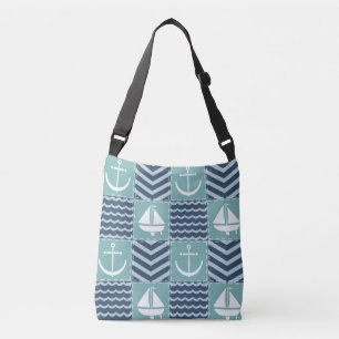 Nautical Quilt All-Over-Print Bag