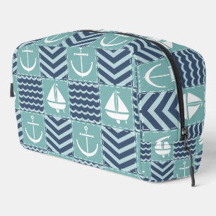 Nautical Quilt Dopp Kit