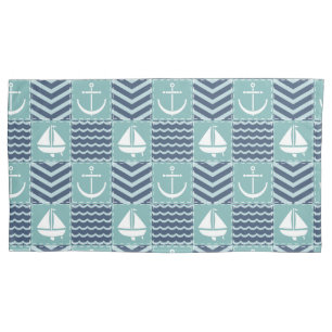 Nautical Quilt Pillowcase