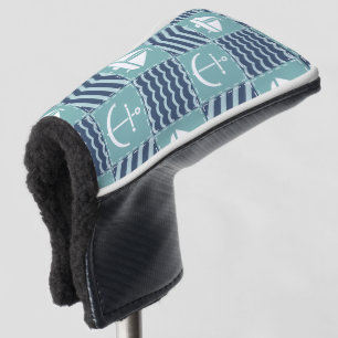 Nautical Quilt Putter Cover