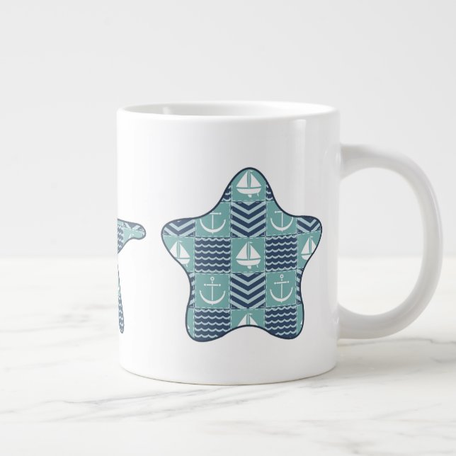Nautical Quilt Speciality Mug (Right)