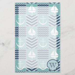Nautical Quilt Stationery