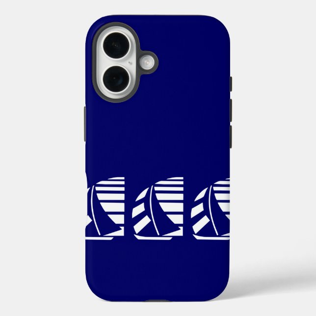 Nautical Racing Boats iPhone Case (Back)