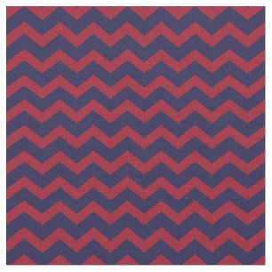 Nautical Red and Blue Chevron   Mix and Match Fabric