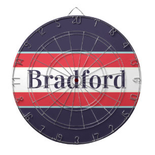 Nautical Red White Blue Dartboard
