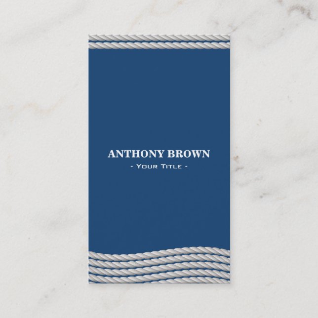 Nautical Rope Business Card (Front)