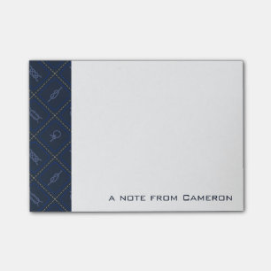 Nautical Rope Knot Pattern Add Your Name Post-it Notes