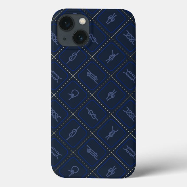 Nautical Rope Knot Pattern Case-Mate iPhone Case (Back)