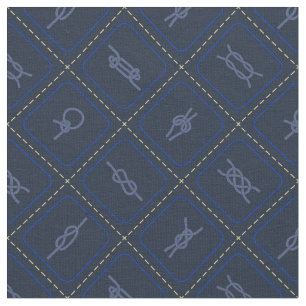 Nautical Rope Knot Pattern Fabric
