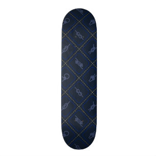 Nautical Rope Knot Pattern Skateboard