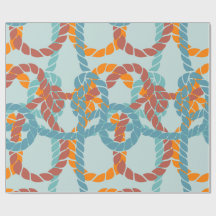 Nautical Rope Knot Seamless Wrapping Paper