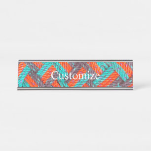 Nautical Rope Mat Thunder_Cove Desk Name Plate