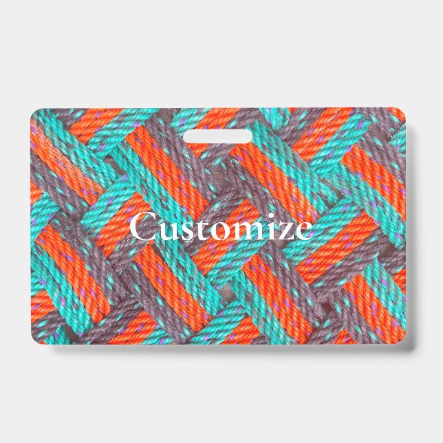 Nautical Rope Mat Thunder_Cove ID Badge (Front)