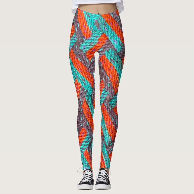 Nautical Rope Mat Thunder_Cove Leggings (Front)