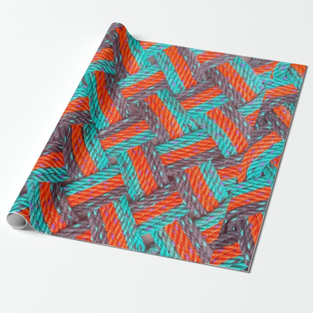 Nautical Rope Mat Thunder_Cove Wrapping Paper (Unrolled)