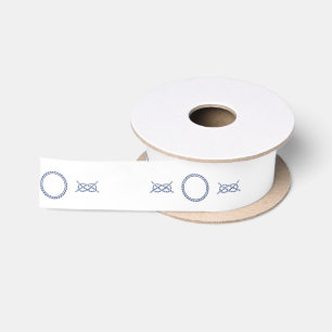 Nautical Ropes Satin Ribbon