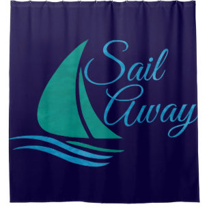 Nautical Sail Away Shower Curtain