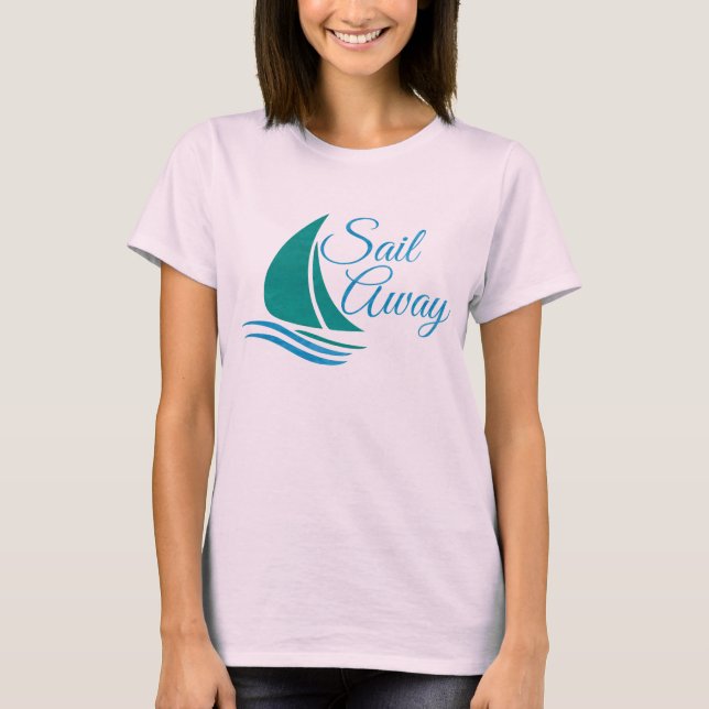 Nautical Sail Away T-Shirt (Front)