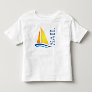Nautical Sail Modern Toddler T-Shirt