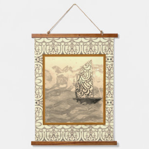 Nautical Sailboat Design  Hanging Tapestry