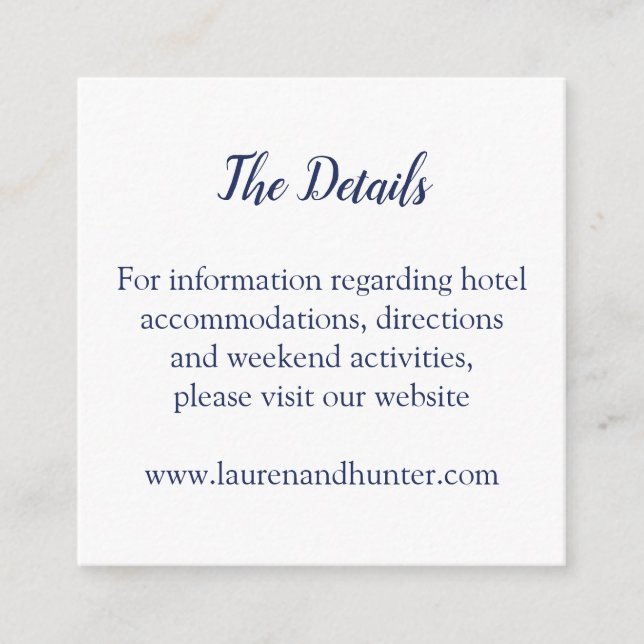 Nautical Sailboat Details Card (Front)