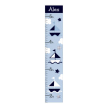 Nautical Sailboat Growth Chart Keep at 8x44!