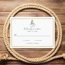 Nautical Sailboat Minimal Wedding