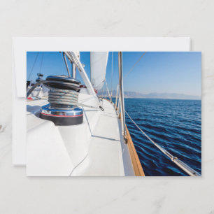 Nautical Sailboat Sea Invitation   Sailing Party