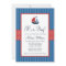 Nautical Sailboat Stripes Baby Shower Invitations