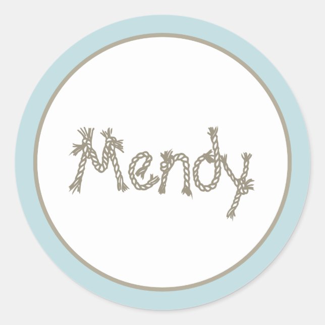 Nautical sailboat upsherin  classic round sticker (Front)