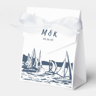 Nautical Sailboat Wedding Favour Box