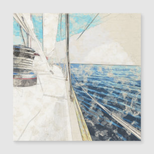 Nautical Sailboat Yacht Seascape 