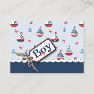 Nautical Sailboats Baby Shower Invitations