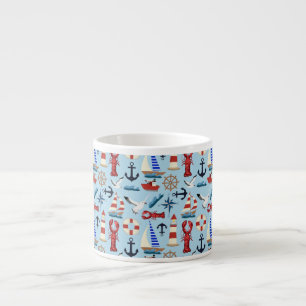 Nautical Sailboats Espresso Cup