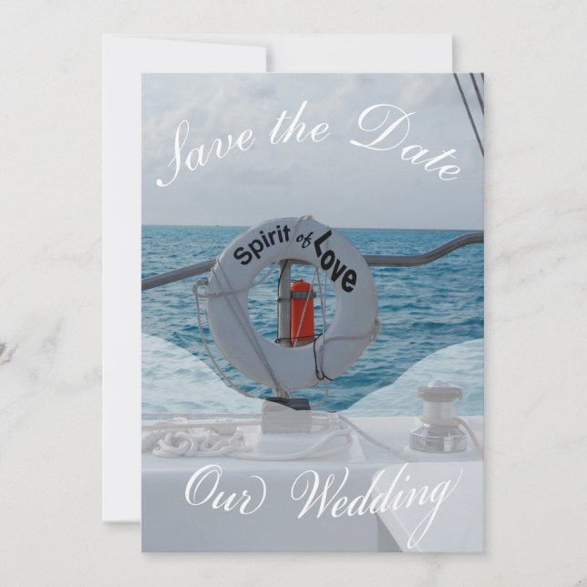Nautical Sailing Save the Date (Front)