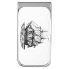 Nautical Sailing Ship Black and White