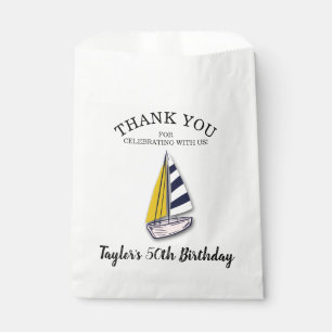 Nautical Sailing Thank You Favour Bags