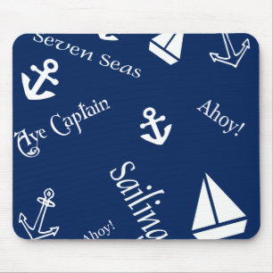 Nautical Sailing Theme Mousepads