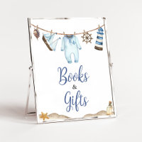 Nautical Sailor Ahoy Baby Shower Books and Gifts