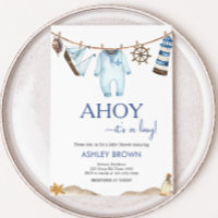 Nautical Sailor Ahoy Baby Shower