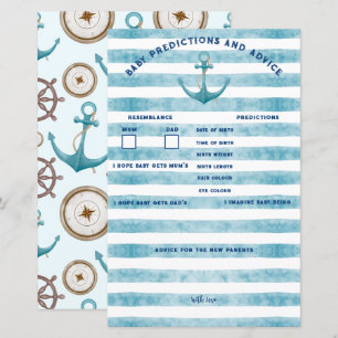Nautical Sailor Baby Shower Predictions & Advice