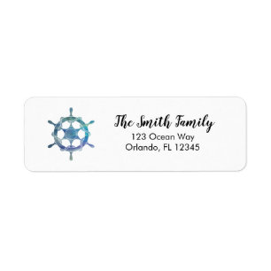 Nautical Sailor Painting Return Address