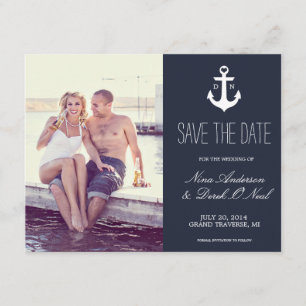 Nautical Save The Date   Wedding