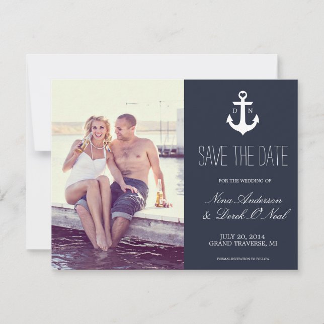 Nautical Save The Date | Wedding (Front)
