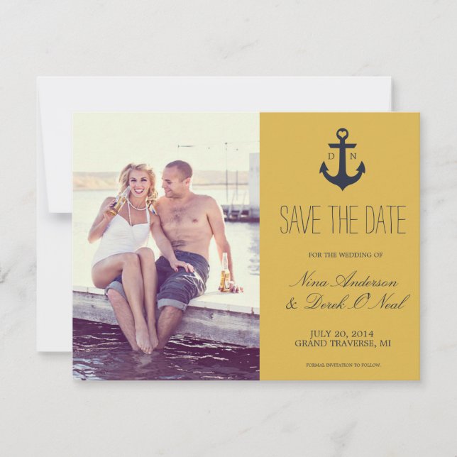 Nautical Save The Date | Wedding (Front)